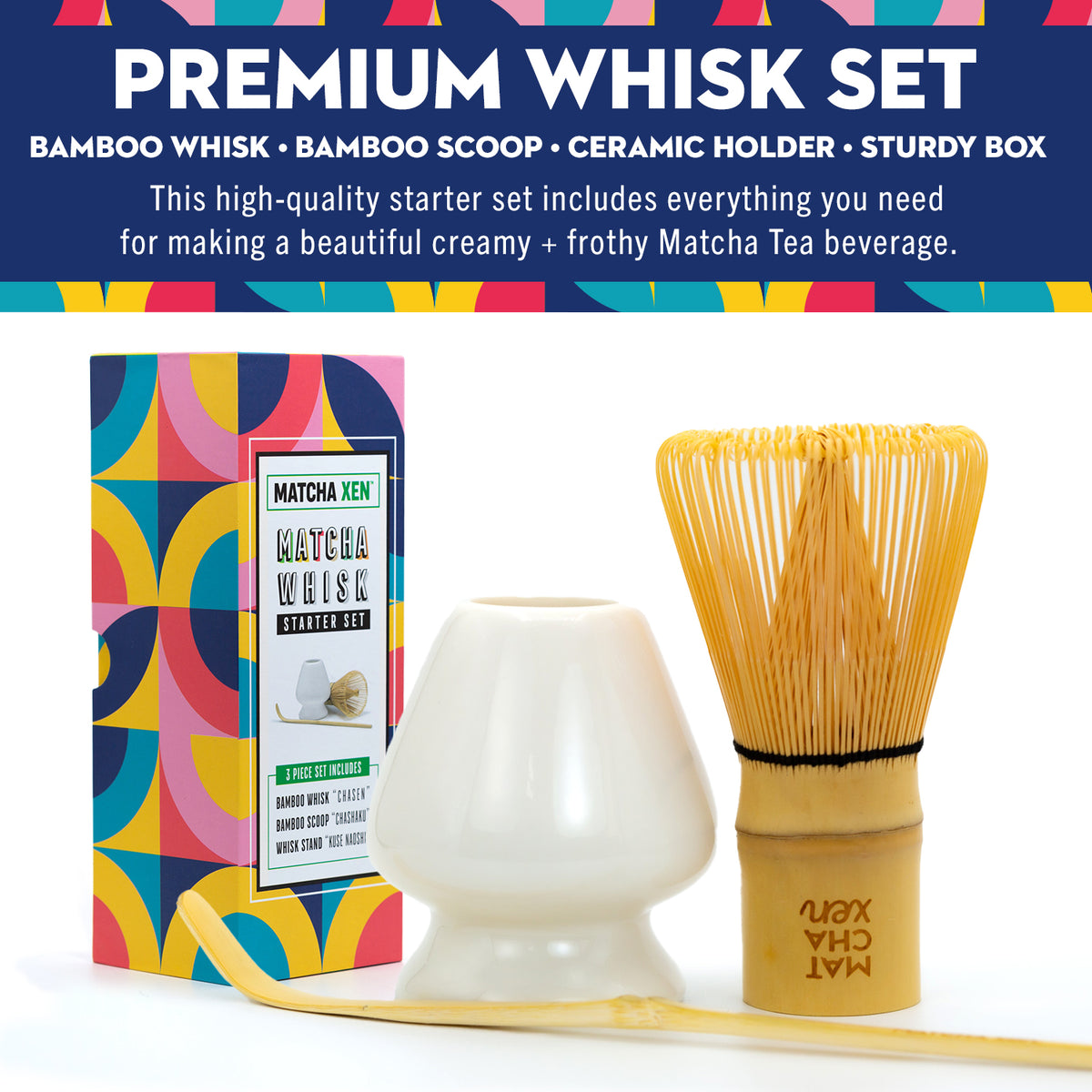 Premium Bamboo Matcha Whisk - Chasen